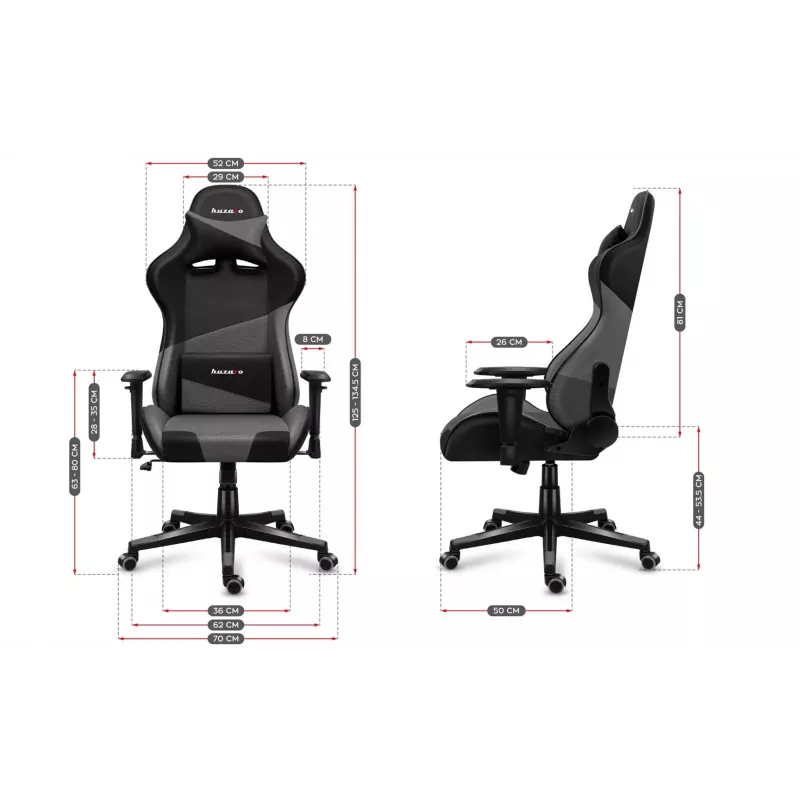 Sedia da gaming Huzaro Force 6.2 grigio Mesh