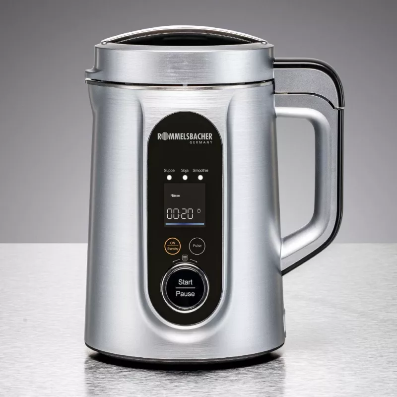 Preparatore di zuppe e bevande vegetali Rommelsbacher SVD 1400, 1,3 L, 1400 W, argento, corpo in plastica