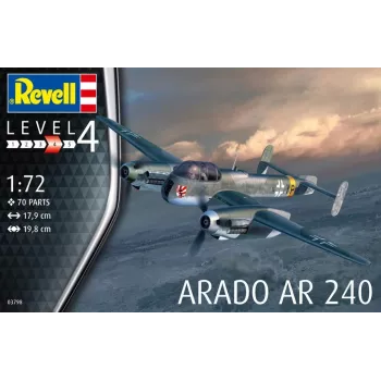 Kit di montaggio modello in plastica REVELL Arado AR-240 scala 1:72 — modello aereo da montare