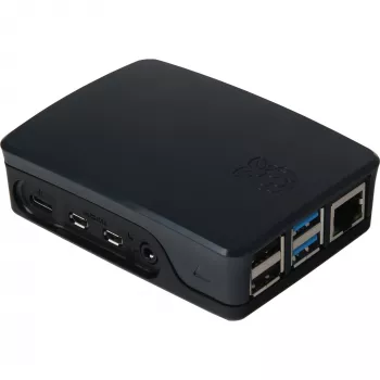 Case Raspberry originale per 4B nero/grigio (RPI4 CASE BLK/GRY)