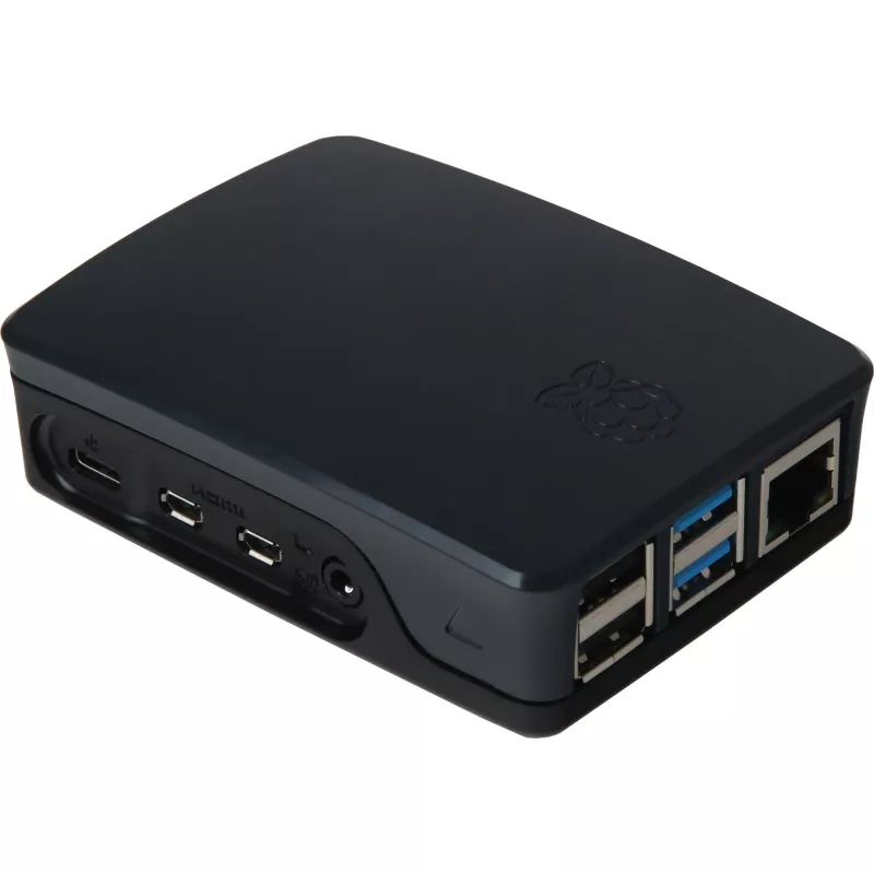 Case Raspberry originale per 4B nero/grigio (RPI4 CASE BLK/GRY)