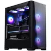 Case PC PHANTEKS Eclipse G370A, mid-tower, SSI-EEB, RGB, vetro temperato - include 3 ventole da 120 mm, nero