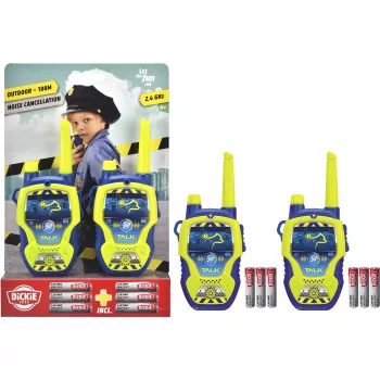 Set walkie-talkie Dickie Police 2,4 GHz, 2 pz., modello 201118197