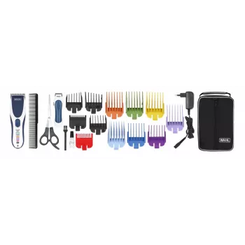 Wahl 09649-916 Tagliacapelli/trimmer blu, bianco 8 nickel-metallo idruro (NiMH)