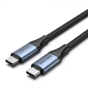 Cavo Vention USB4 Gen 3x2 Type-C a Type-C 1 m, 5 A, lega di alluminio, intrecciato in cotone