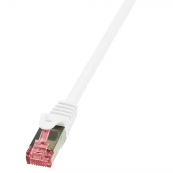 Logilink PrimeLine - cavo patch - RJ-45 (M) - RJ-45 (M) - 50 cm - SFTP, PiMF - CAT 6 - liscio, senza alogeni - bianco (CQ2021S)