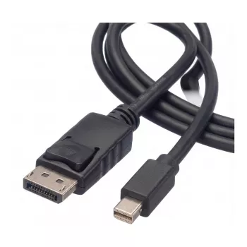 ROLINE - Cavo DisplayPort - DisplayPort (M) - Mini DisplayPort (M) - 5 m - con blocco - nero (11.04.5637)
