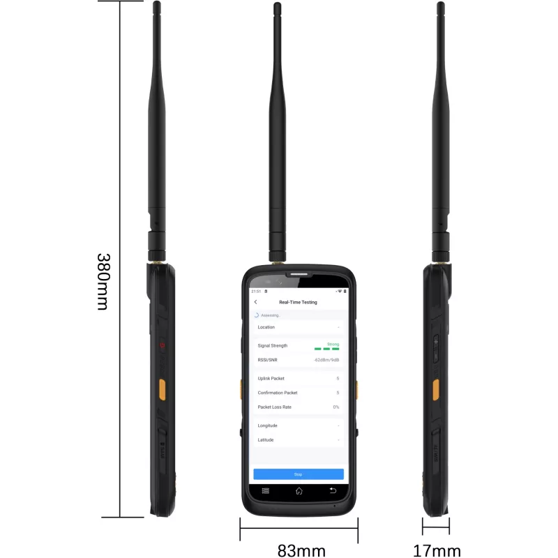 Tester di campo LoRaWAN Wi‑Fi Milesight FT101-868M — modello FT101-868M