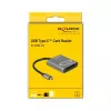 Lettore di schede DeLOCK 91741 USB 3.2 Gen 1 Type-C nero grigio