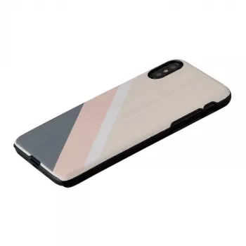Custodia per smartphone man and wood per iPhone X/XS – Pink Suit nero