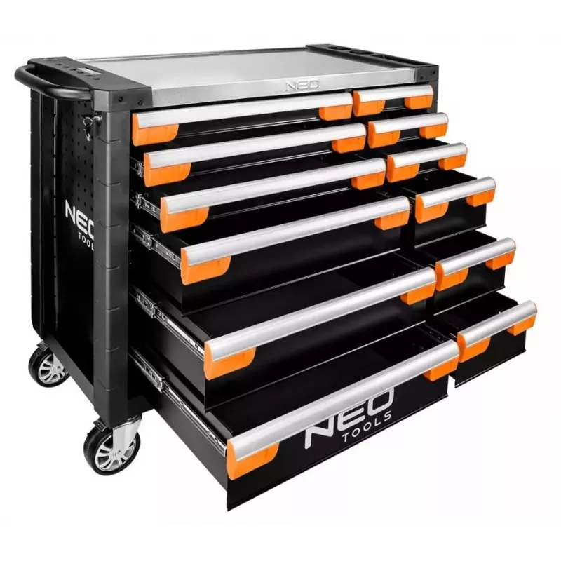 Armadio da officina NEO tools PRO 12 cassetti 84-225, robusta conservazione in acciaio per utensili