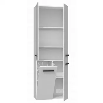 Topeshop NEL 1K DD armadietto bagno in bianco lucido