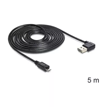 Cavo USB DeLOCK USB 2.0 5m USB A Micro-USB B nero