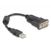 DeLOCK 61549 cavo seriale nero 0,25 m USB Type-A RS-232