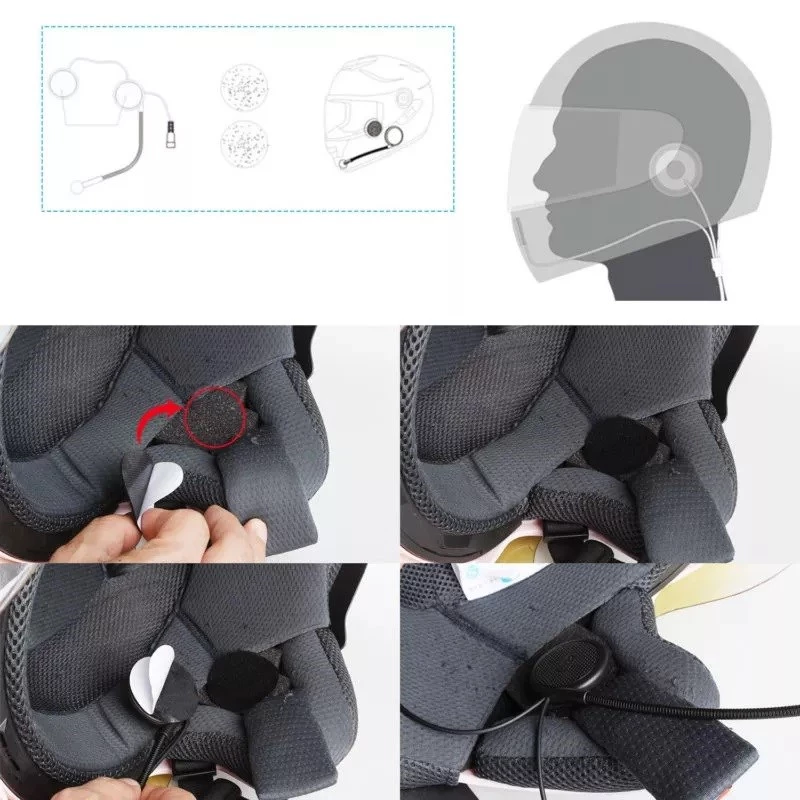 Auricolari FREEDCONN L1M interfono per moto nero