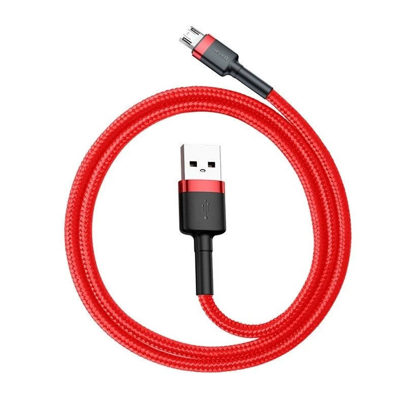 Cavo USB Baseus CAMKLF-C09 2m USB A a Micro-USB B rosso