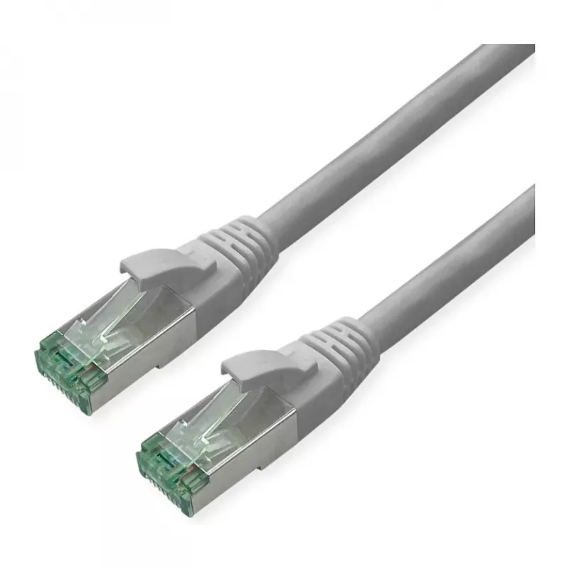 ROLINE RM Patchkabel Cat.6A S/FTP (PiMF), grigio, 0,3 m