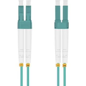 Cavo patch Helos LC multimodale 0,5 m — cavo in fibra ottica duplex, connettore LC