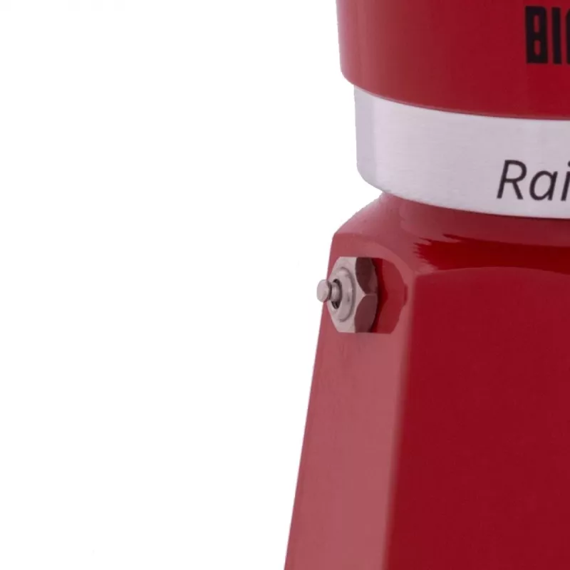 Bialetti Rainbow 1TZ caffettiera, 60 ml, rossa