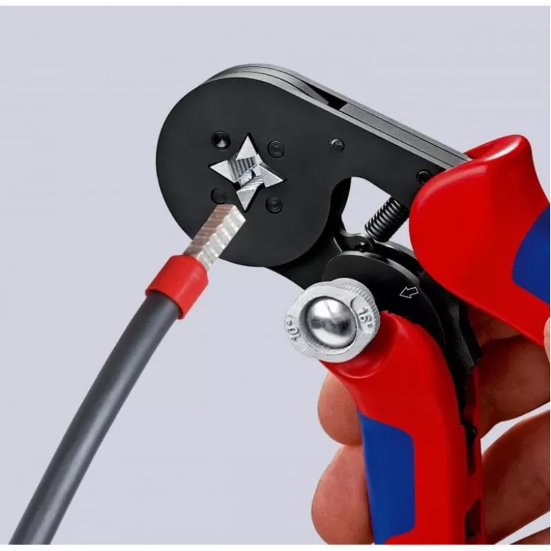Pinza crimpatrice autoregolante 97 53 04 SB (rosso/blu, per capicorda)