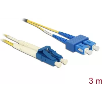 Cavo in fibra ottica DeLOCK 84801 2x LC 2x SC OS2 3 m giallo