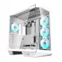 Case PC Darkflash DY470 (bianco) + 4 ventole