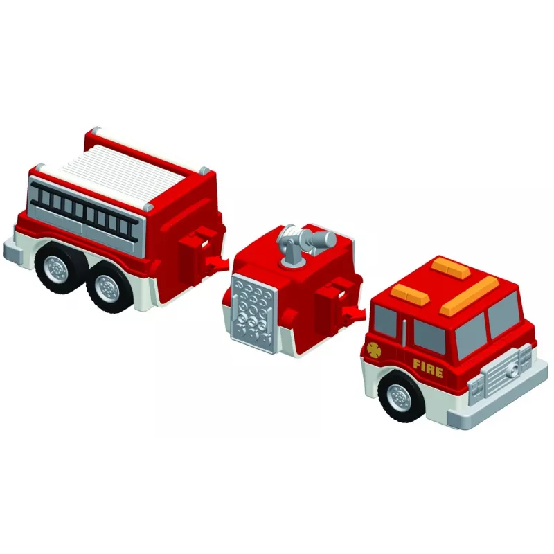 Set veicoli Popular Playthings Mix or Match Vehicles Fire and Rescue