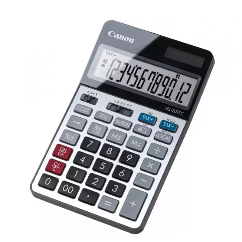 Calcolatrice Canon HS-20TSC desktop finanziaria nero, argento
