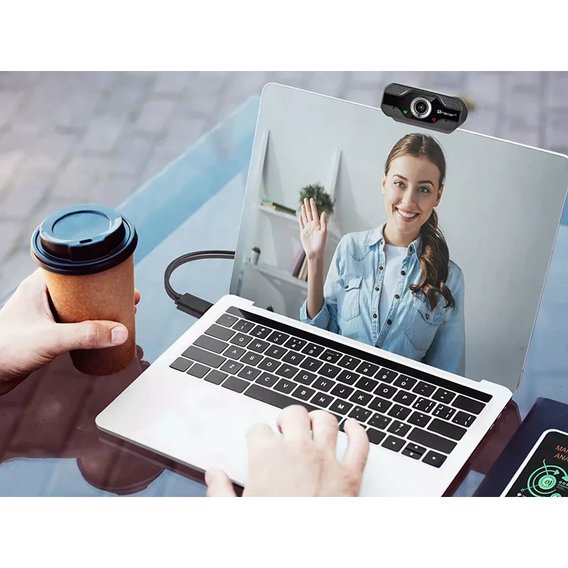 Webcam Tracer WEB007 2 MP 1920 x 1080 pixel USB 2.0 nero