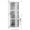 Thermaltake AX500 Grand Tour case E-ATX con finestra laterale in vetro (bianco)