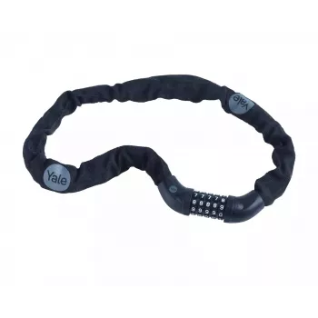 Lucchetto a catena YALE HOME YCHC0/6/90/2 — catena di sicurezza con spessore 6 mm, combinazione