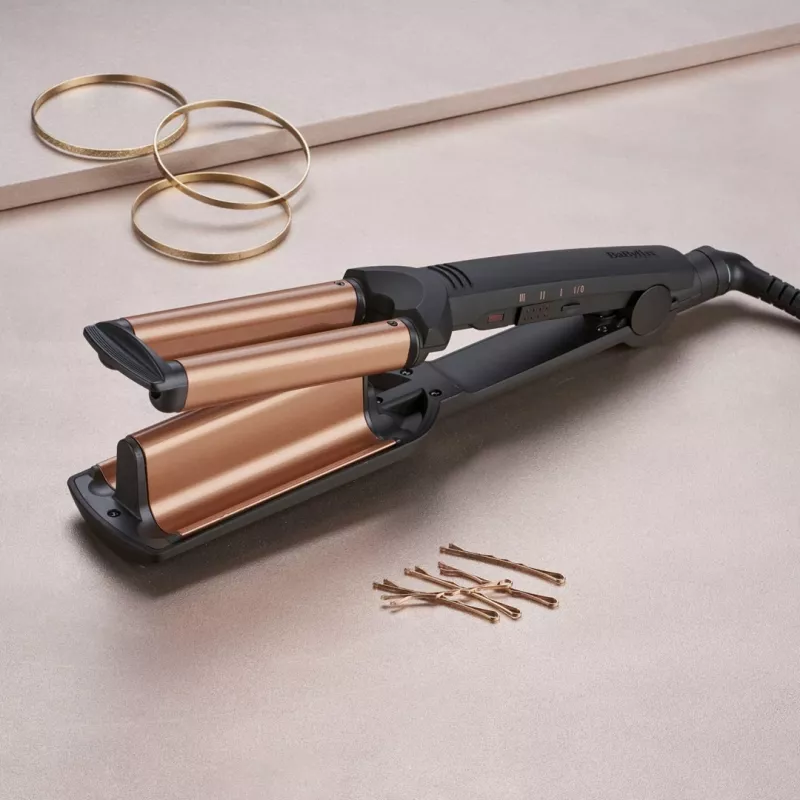 BaByliss Deep Waves arricciacapelli Warm Black, arancione 98,4 (2,5 m)