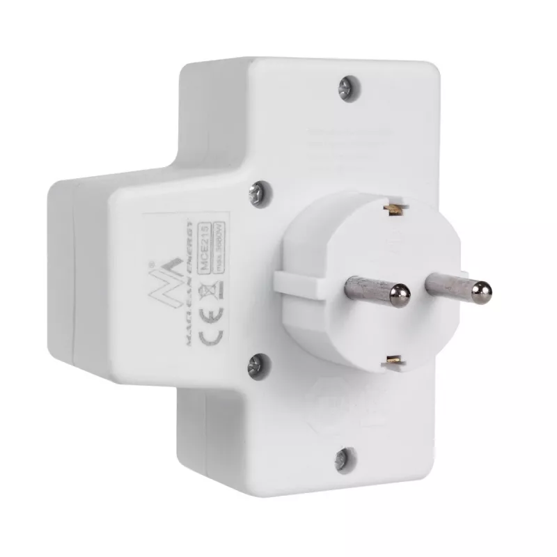 Maclean MCE215 adattatore multipresa, 1x16 A + 2x2,5 A Schuko