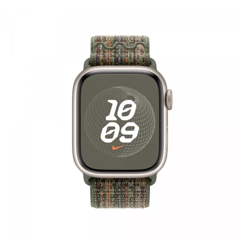 Nike Sport Loop bright sequoia/arancione 41 mm