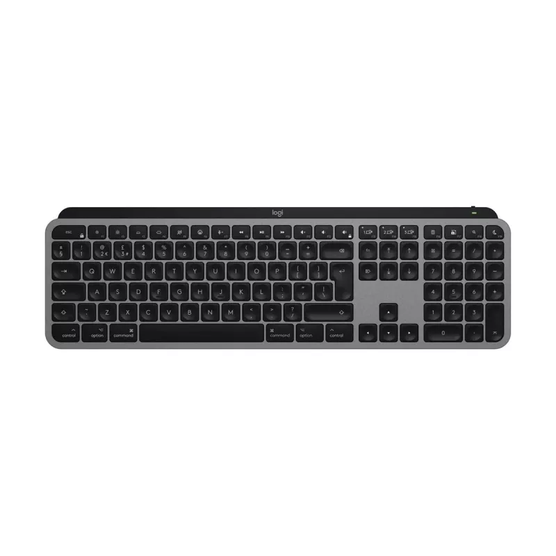 Logitech MX Keys S for Mac tastiera ufficio RF Wireless + Bluetooth QWERTZ tedesco alluminio bianco