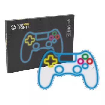 Gamepad USB con filo MANTA SNL63MT Neon Lights — controller PC con porta USB