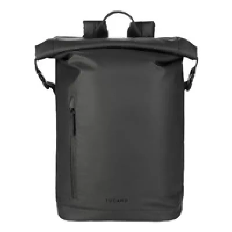 Tucano Rollo BKROL15-BK zaino per laptop da 15,6 pollici / MacBook Pro da 16 pollici (40,6 cm), idrorepellente, nero