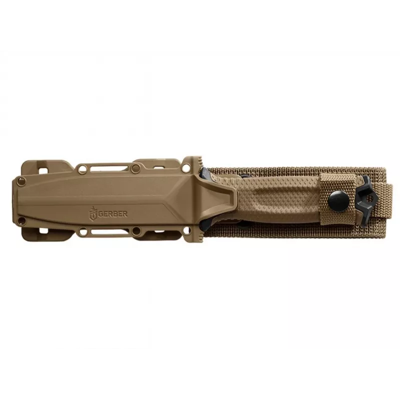 Coltello da sopravvivenza GERBER Strongarm Fixed Serrated Coyote