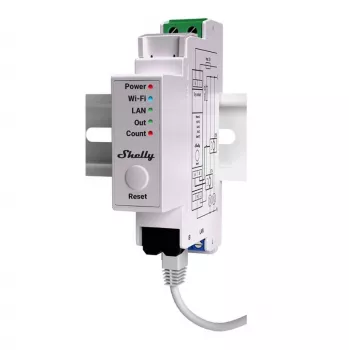 Contatore di energia Shelly Pro EM 50A con due connessioni 50A, dispositivo di monitoraggio energetico