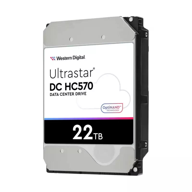 WD Ultrastar DC HC570 - disco rigido - 22TB - interno - 3.5 (8,9 cm) - SATA 6Gb/s - 7200 giri/min - buffer: 512MB - per Intel Next Unit of Computing 13 Extr
