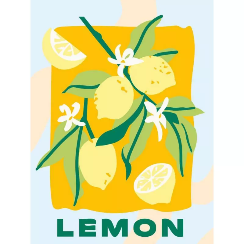Ravensburger CreArt set di pittura – Limoni (design 25515) per progetti di pittura su tela