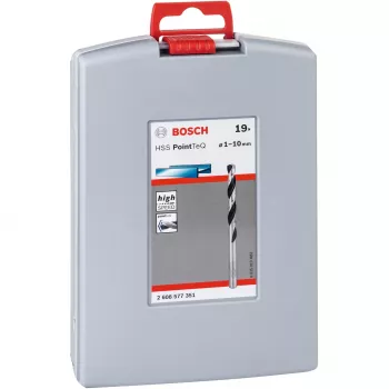 Set di punte elicoidali Bosch HSS PointTeQ
