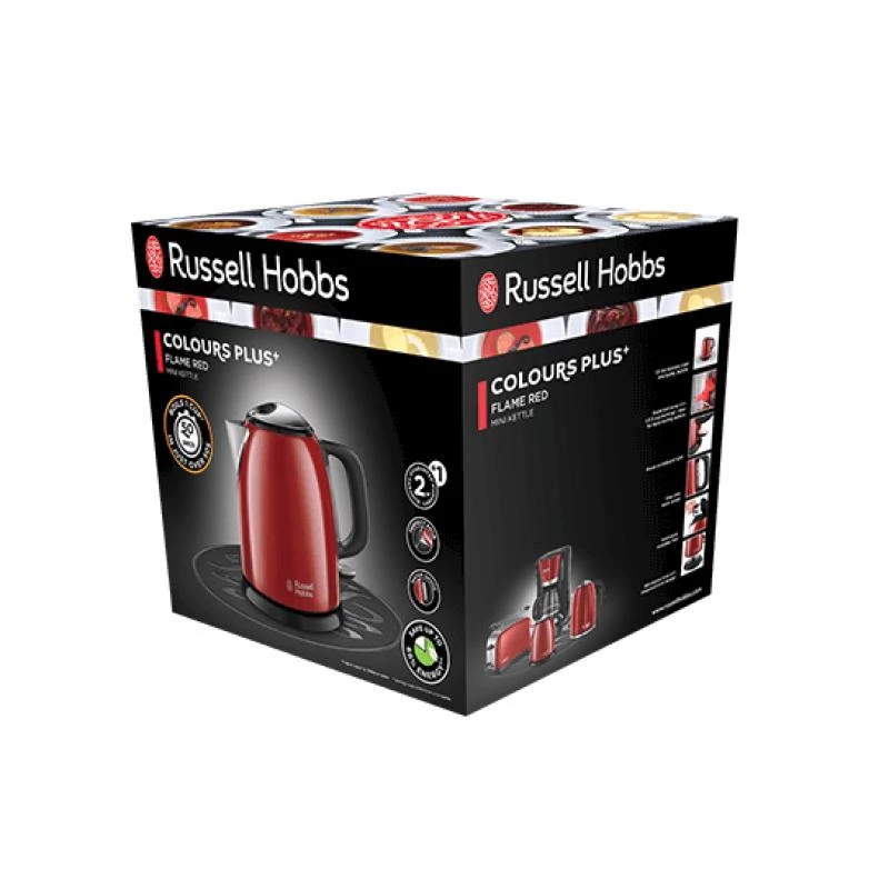 Bollitore Russell Hobbs 1 L 2400 W nero rosso