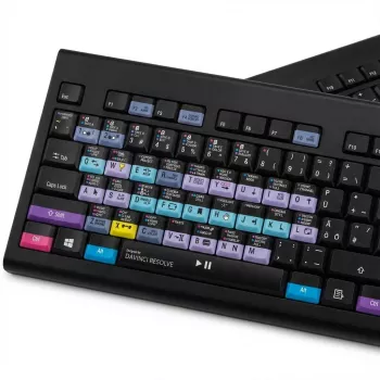 Tastiera LogicKeyboard Avid Media Composer DE CKB-MCOM4-BJPU-DE layout PC — layout tedesco, compatibile PC
