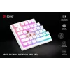 Tastiera gaming Savio Phenix WHITE GAT RED PUD con filo wireless USB Bluetooth RGB LED