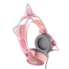 Cuffie Onikuma X15Pro cuffie gaming rosa orecchie di gatto