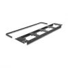 Delock 88195 patch panel da 19" tipo D con 4 piastre 86 x 86 mm, 4 porte, 2U, nero