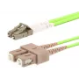Cavo in fibra ottica LOGON AL5LCSC20I/5I OM5 20 m LC–SC 50 µm duplex verde chiaro