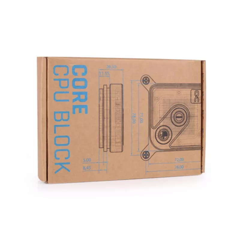 Alphacool Core 1 Black 13443 waterblock per CPU, socket 1700/1851/AM4/AM5, nero