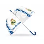 Ombrello manuale trasparente Kids Euroswan Real Madryt — telo semplice, apertura manuale, misura bambino